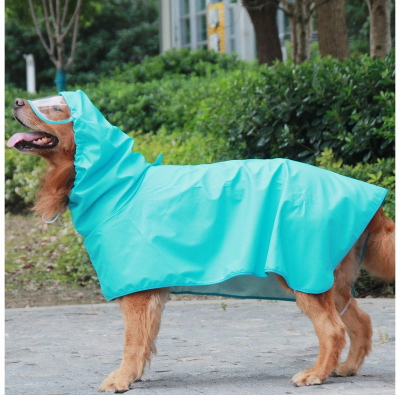 Dogs Clothes Wholesale Pet Raincoats Waterproof Dog Rainwearing with Hat