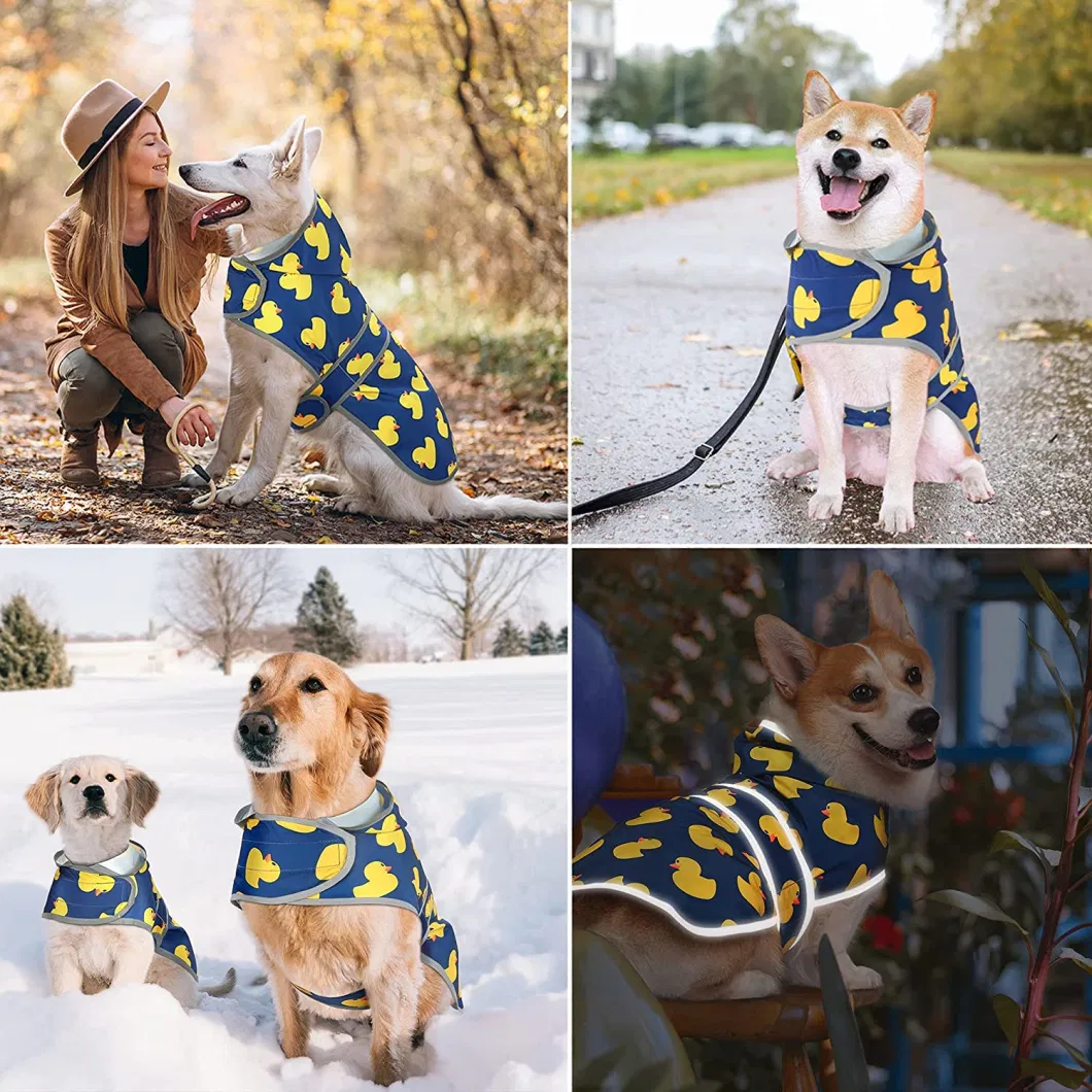 Adjustable Pet Raincoat with Hood