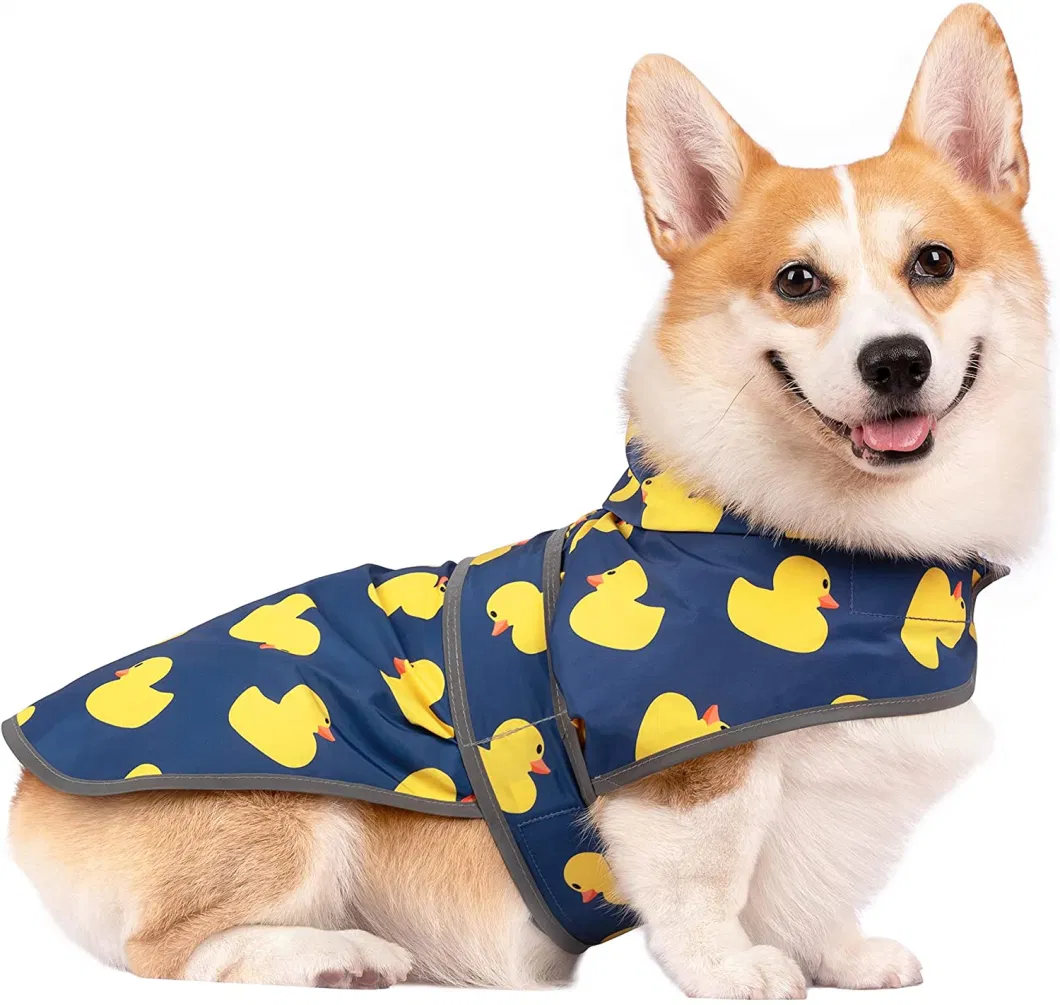 Adjustable Pet Raincoat with Hood